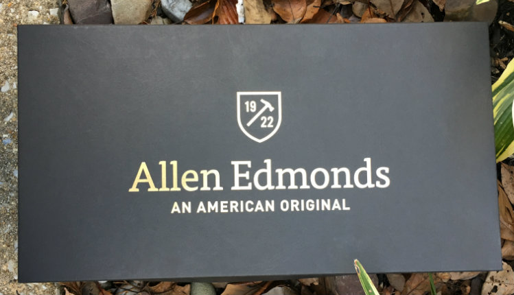 allen edmonds shoe box
