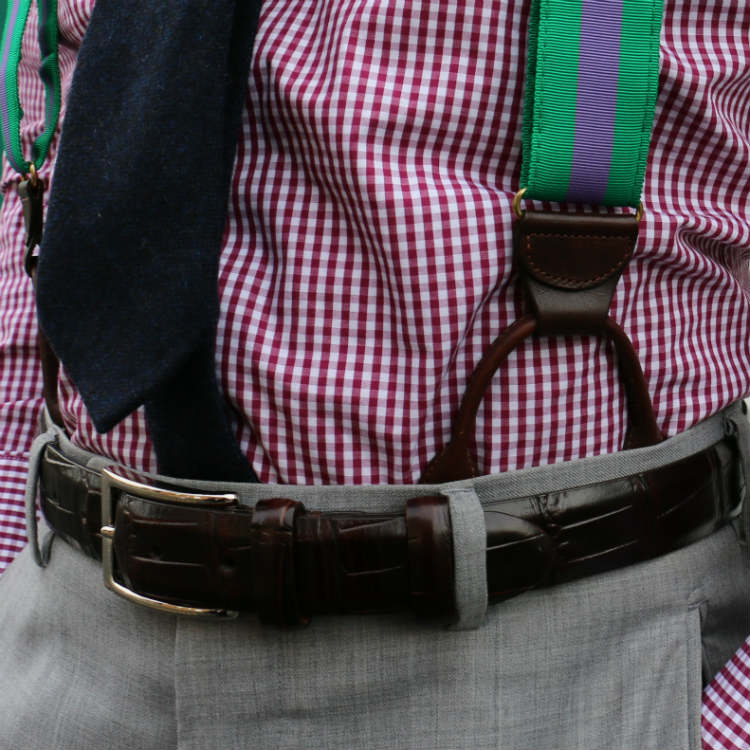 braces with a belt