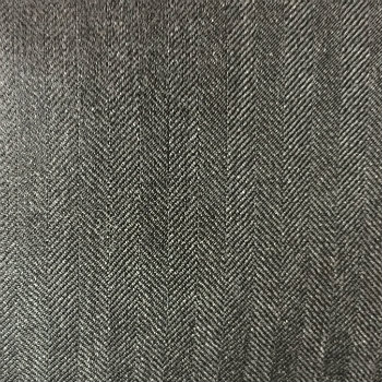 charcoal grey herringbone fabric
