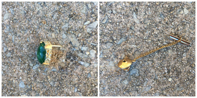 front and back pieces of a tie tack