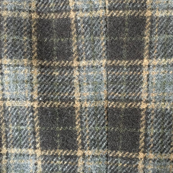 grey and brown plaid fabric