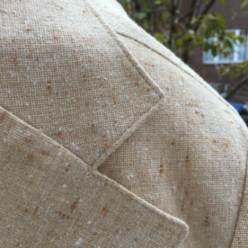 linen sport coat lapel