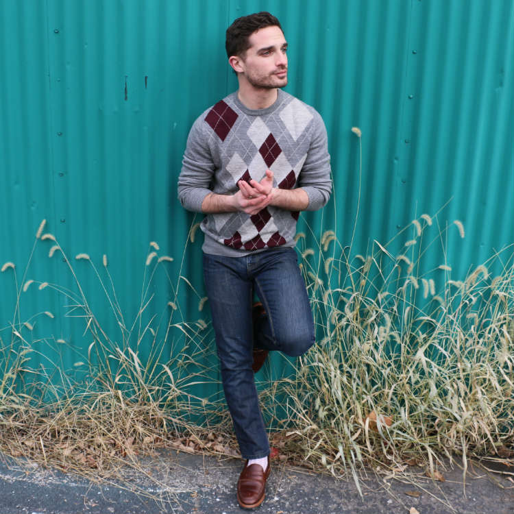 man in sweater and jeans