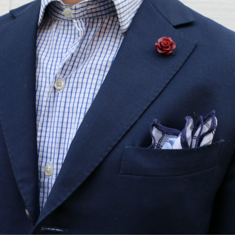 pocket square paired with shirt