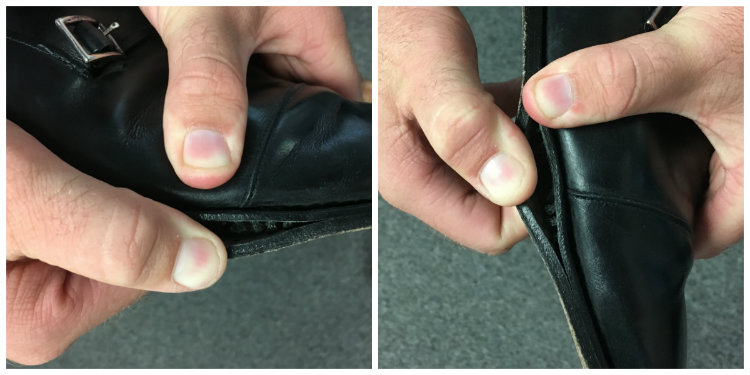sole separating from allen edmonds shoe