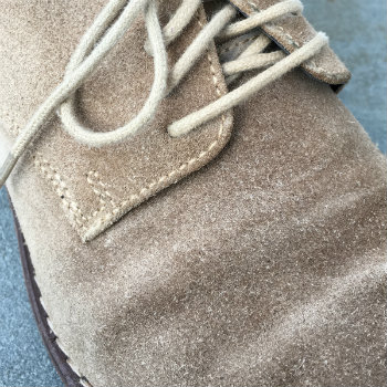 tan suede mens laceup shoe