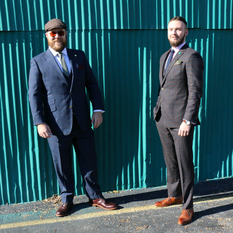 two men in indochino suits