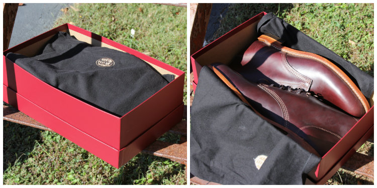 wolverine boots in their box