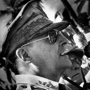 Douglas-MacArthur-Wearing-Aviator-Sunglasses