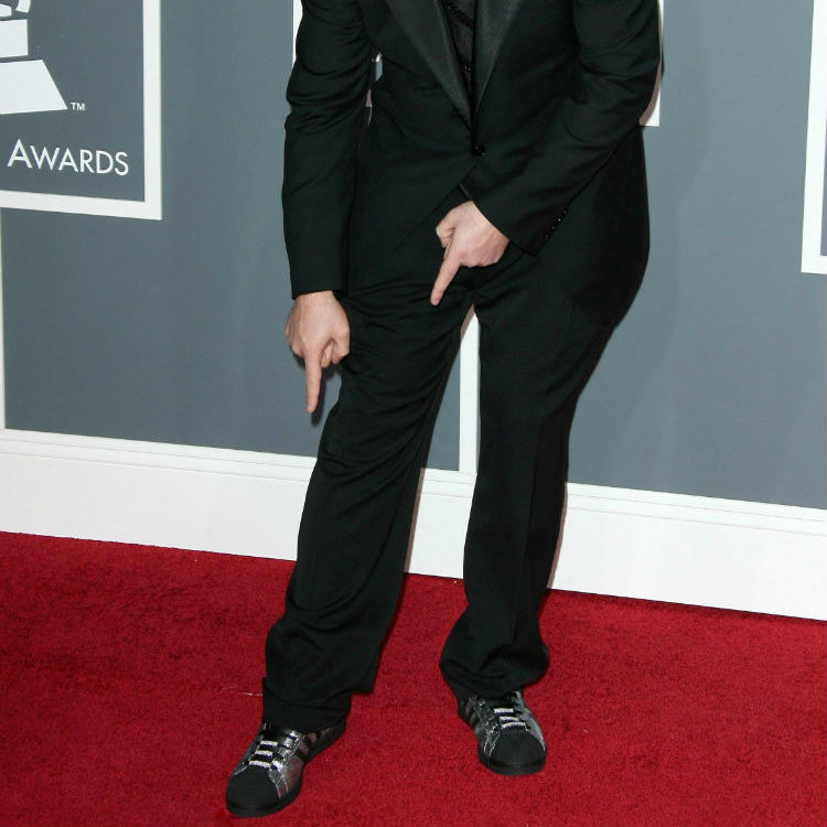 Joey Fatone in black tuxedo