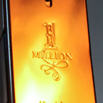 Paco Rabanne 1 Million Bottle Fire Reflection