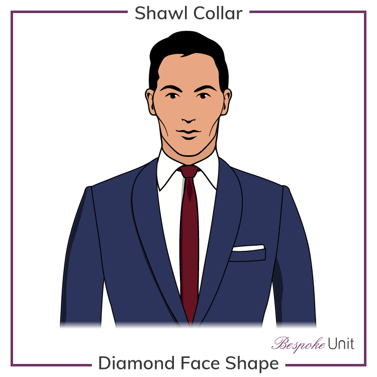Shawl-Collar-With-Diamond-Face