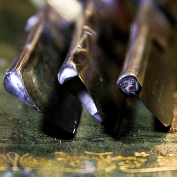 different straight razor grinds hollow wedge & frameback