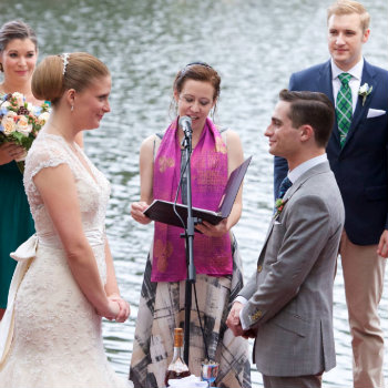 groom and bride during wedding
