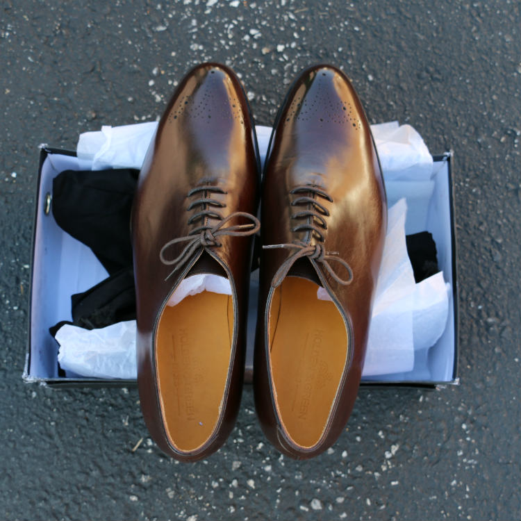 holden and green brown wholecut shoes