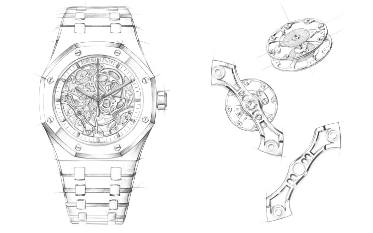 Audemars Piguet Royal Oak Openworked Sketch