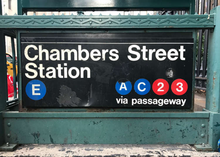 Chamber Street Subway Station In Lower Manhattan