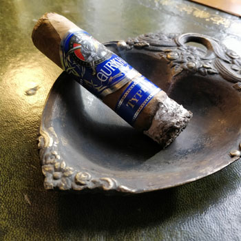 Gurkha Typhoon Gordito Cigars In Ashtray