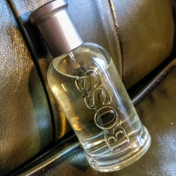 Hugo Boss Bottled On Leather Chair