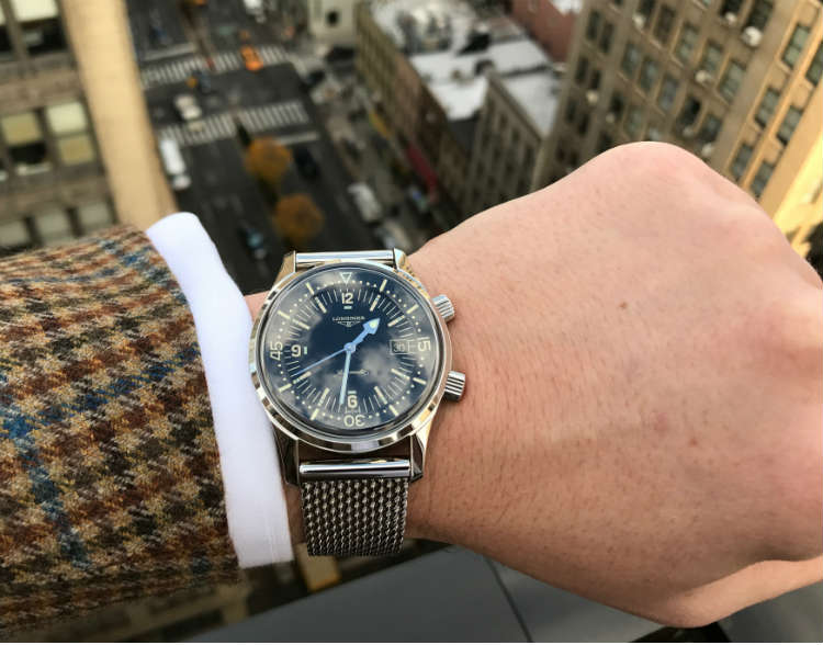 Longines Legend Diver Watch On Wrist