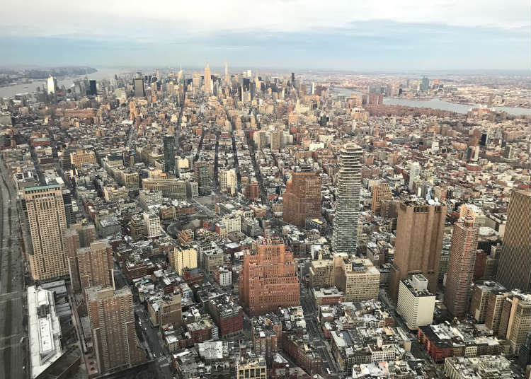 Midtown Manhattan Skyline View From One World Observation Deck