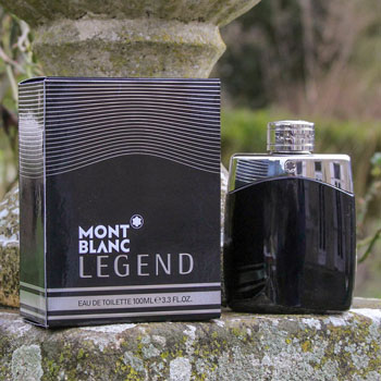 Mont Blanc Legend Bottle On Stone Wall