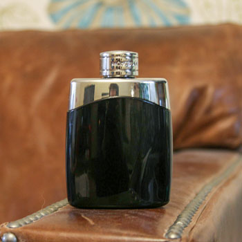 Mont Blanc Legend Bottle Vintage Leather Sofa