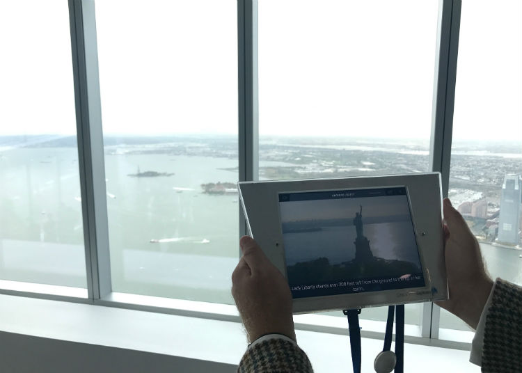 Statue Of Liberty Located Southwest Of One World Observatory