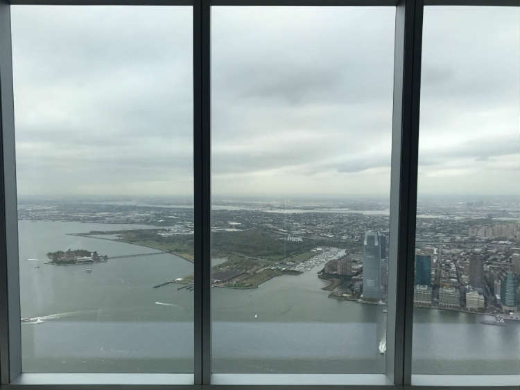 View of Hudson River and Jersey City From One WTC