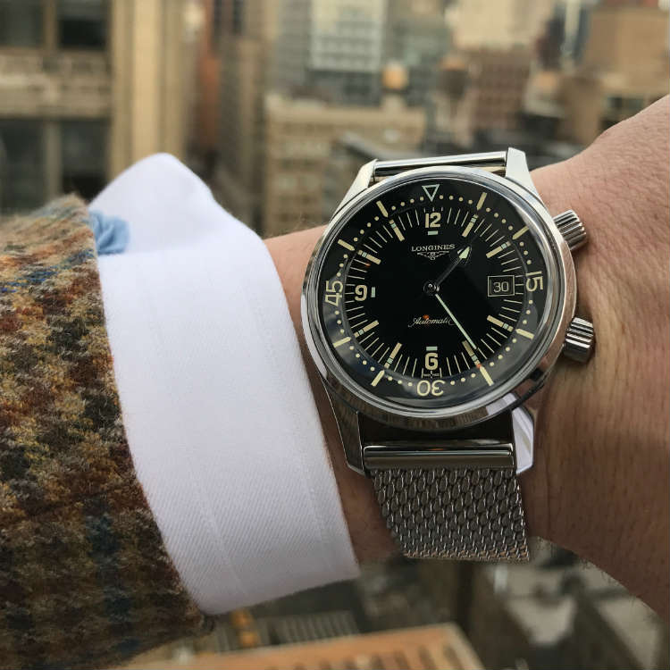 Window Date On Longines Legend Dive Watch