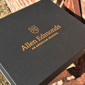 Allen Edmonds Dalton Wingtip Brogue Boots Box