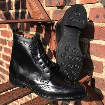Allen Edmonds Dalton Wingtip Brogue Boots & Dianite Sole