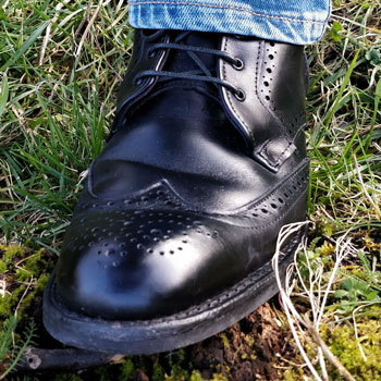Allen Edmonds Dalton Wingtip Brogue Boots Grass