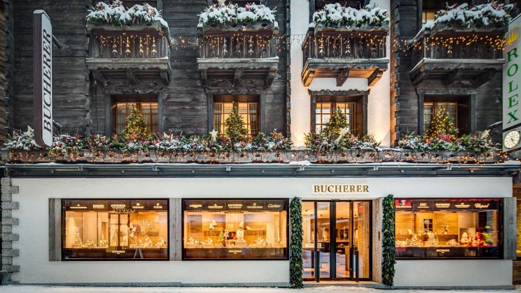 Bucherer Zermatt Storefront Winter 2017