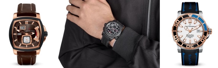 Carl F Bucherer EvoTec TravelTec ScubaTec Watches