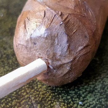 Cutting A Cigar With Matches