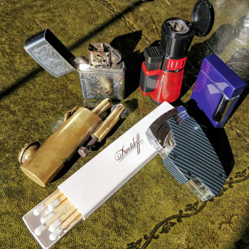 Different Lighting Tools For A Cigar