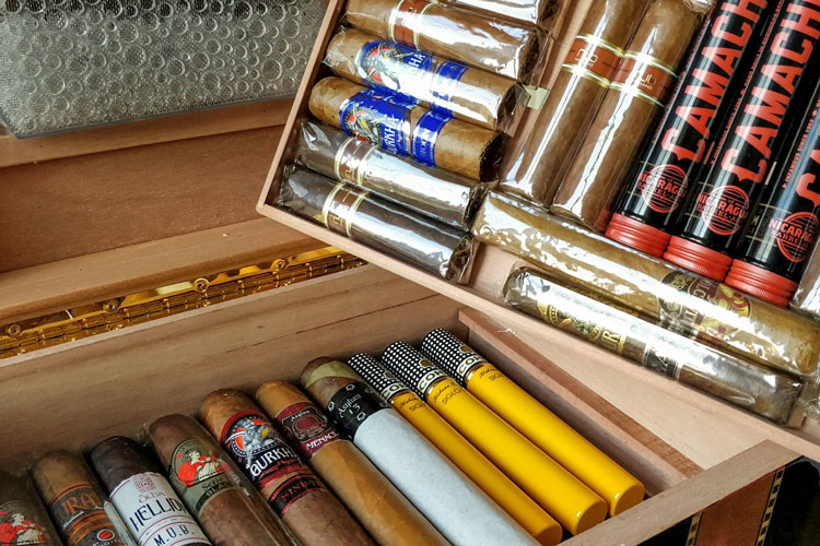 Inside A Cigar Humidor