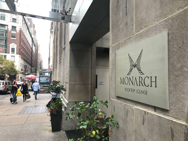 Monarch NYC Rooftop Lounge Entrance