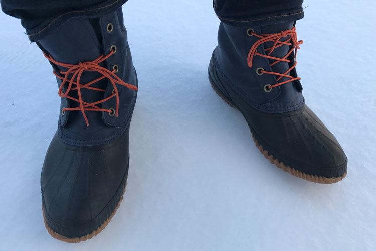 Sorel-Duck-Boots-In-Snow