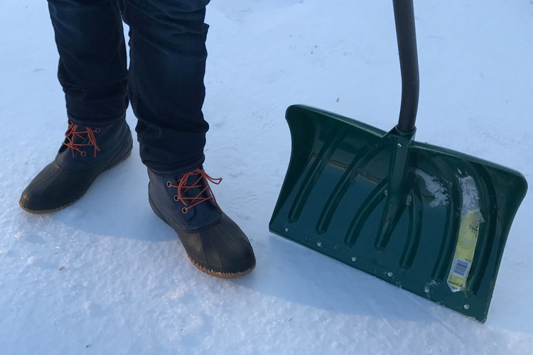 Sorel-Duck-Boots-Worn-To-Shovel-Snow