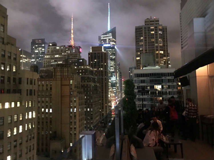 View Of NYC From Monarch Rooftop Bar