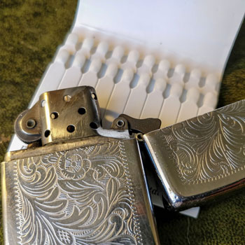 Zippo Lighter & Cardboard Matches