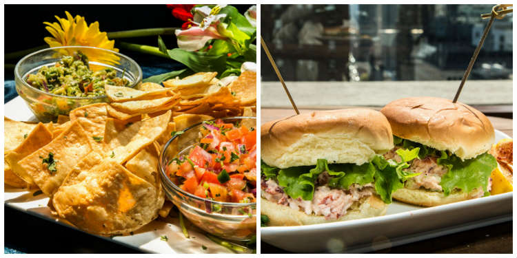 Appetizers At Rooftop Bar In New York