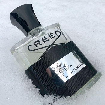 Creed Aventus Bottle In The Snow