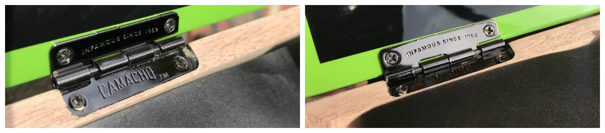 Custom Camacho Hinges On Cigar box