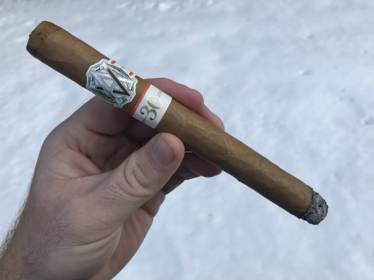 First Third Burn of Avo 30th Improvisation Series Cigar