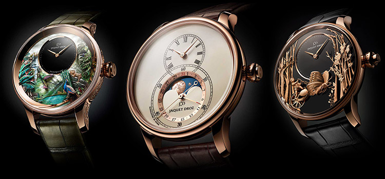 Jaquet Droz Watches Collage
