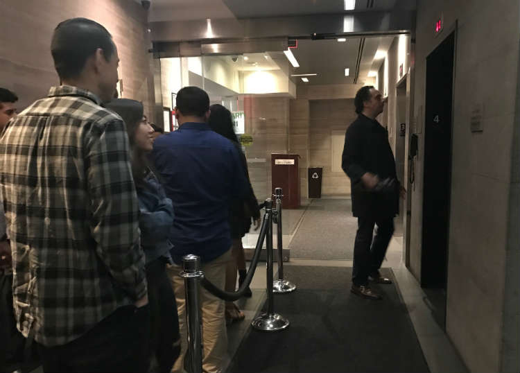 Line For Elevator At Monarch NYC
