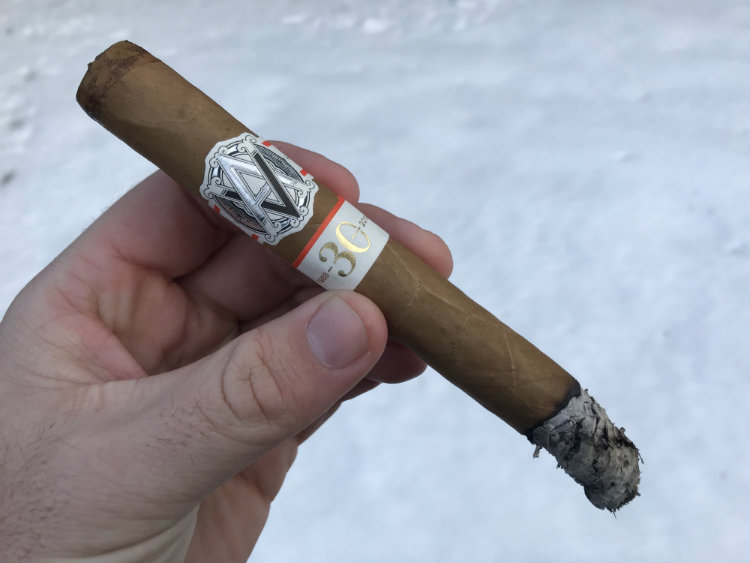 Second third of Avo 30th cigar